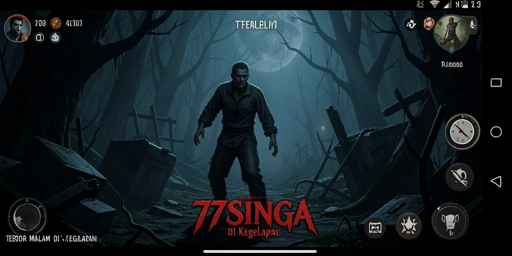 Tangkapan layar menampilkan suasana mencekam dalam gameplay 77SINGA.