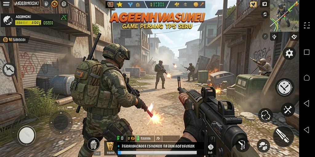Tampilan gameplay seru AGENHOKI dengan aksi mendebarkan.