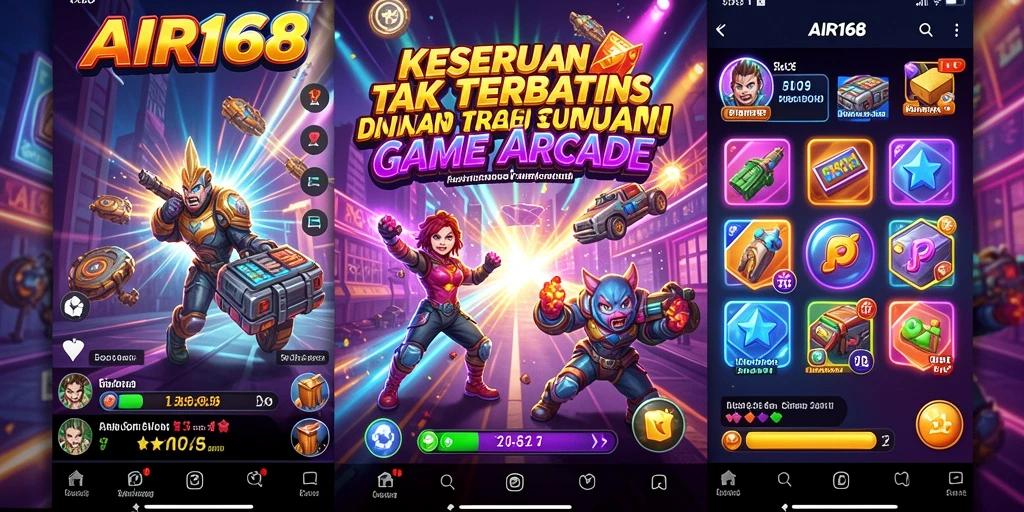 Tangkapan layar utama AIR168 menampilkan aksi gameplay seru dalam genre Arcade.