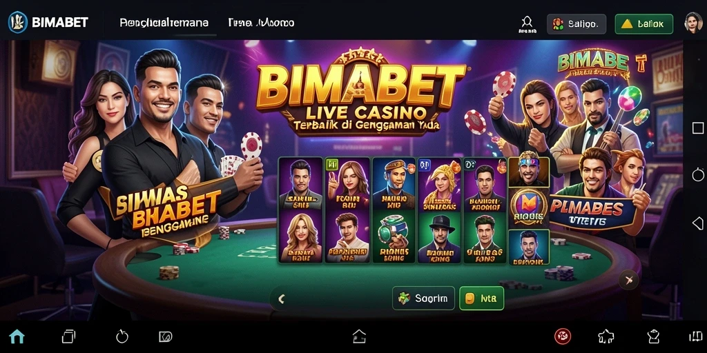 Screenshot gameplay Live Casino yang menampilkan dealer profesional dan pemain aktif.