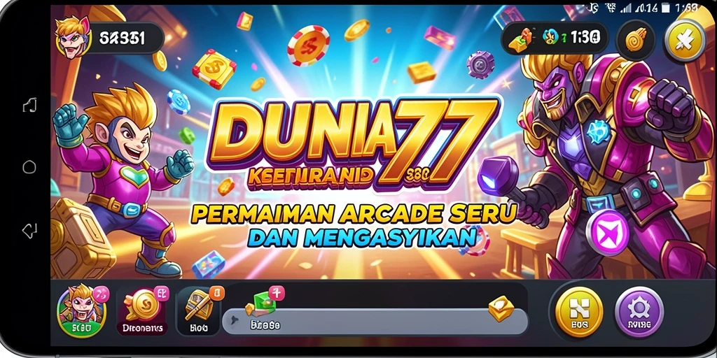 Tampilan gameplay DUNIA777 yang seru dan menantang.