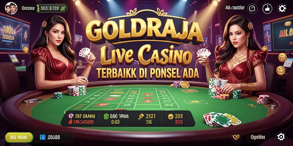 Gameplay Live Casino yang mendebarkan di GOLDRAJA.