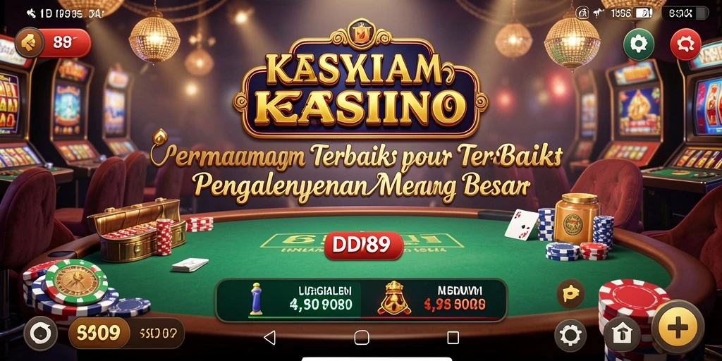 Screenshot menggambarkan keseruan bermain Kasino dengan berbagai pilihan permainan.