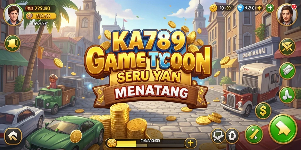 Screenshot gameplay KA789 yang menampilkan keseruan pengelolaan bisnis.