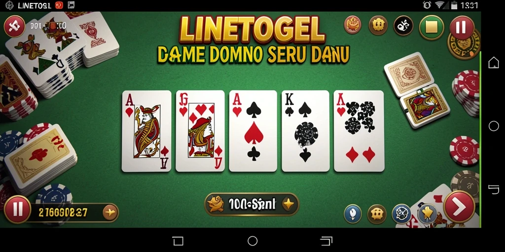 Tampilan gameplay domino LINETOGEL yang seru dan interaktif.