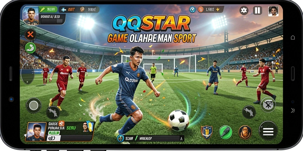 Gameplay seru dalam QQSTAR dengan atmosfer kompetitif.