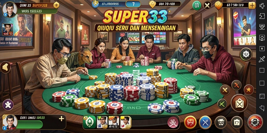 Screenshot gameplay QiuQiu SUPER33 yang seru.