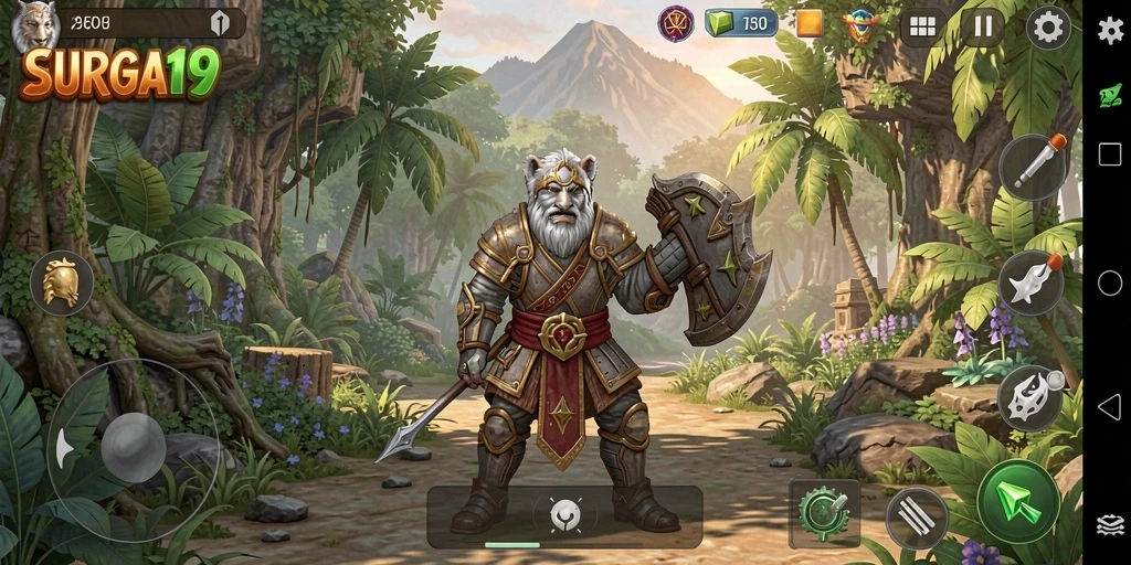 Tampilan gameplay yang menarik dalam dunia simulasi SURGA19.